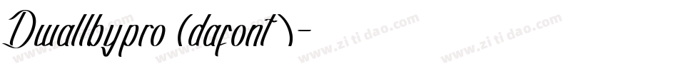 Dwallbypro (dafont)字体转换